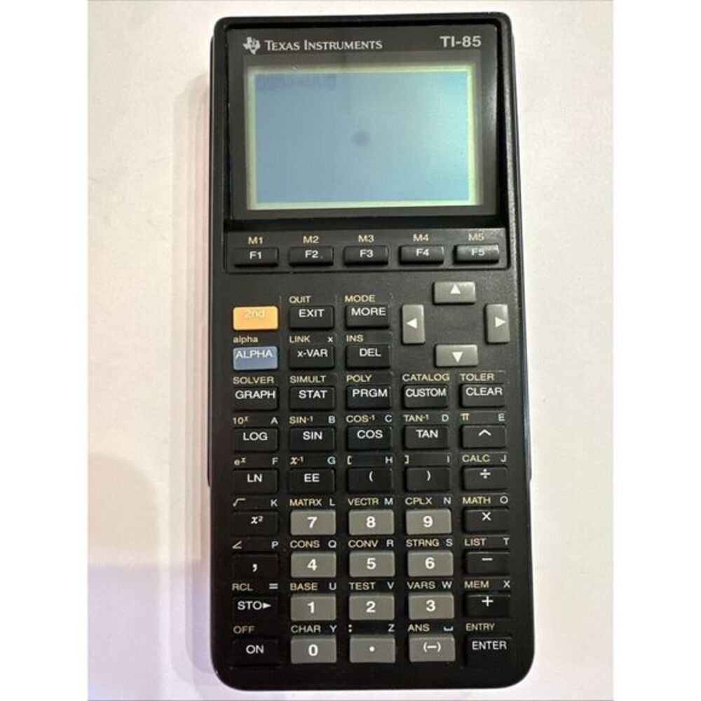 Texas Instruments TI-85 Graphing Calculator And Cover Business Office